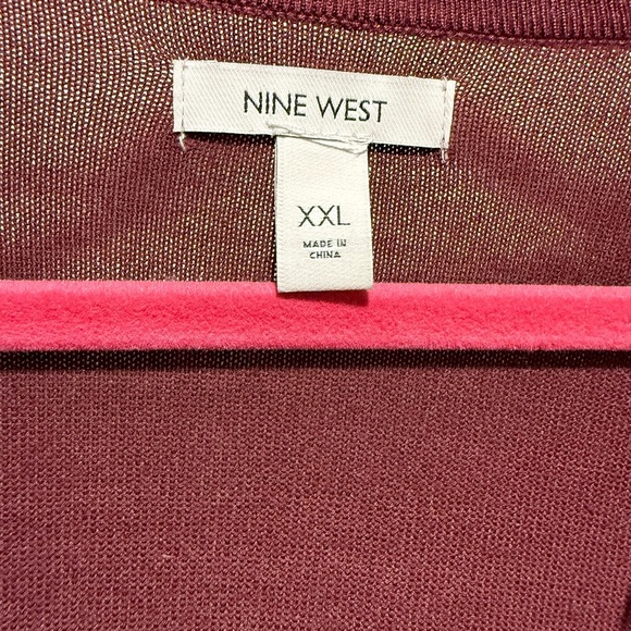 Nine West Maroon Cardigan - Picture 3 of 5